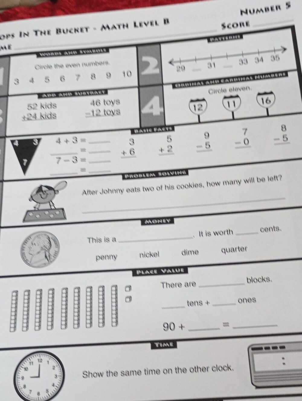 Drops In The Bucket Level B Math Grade 2 - Picture 7 of 16